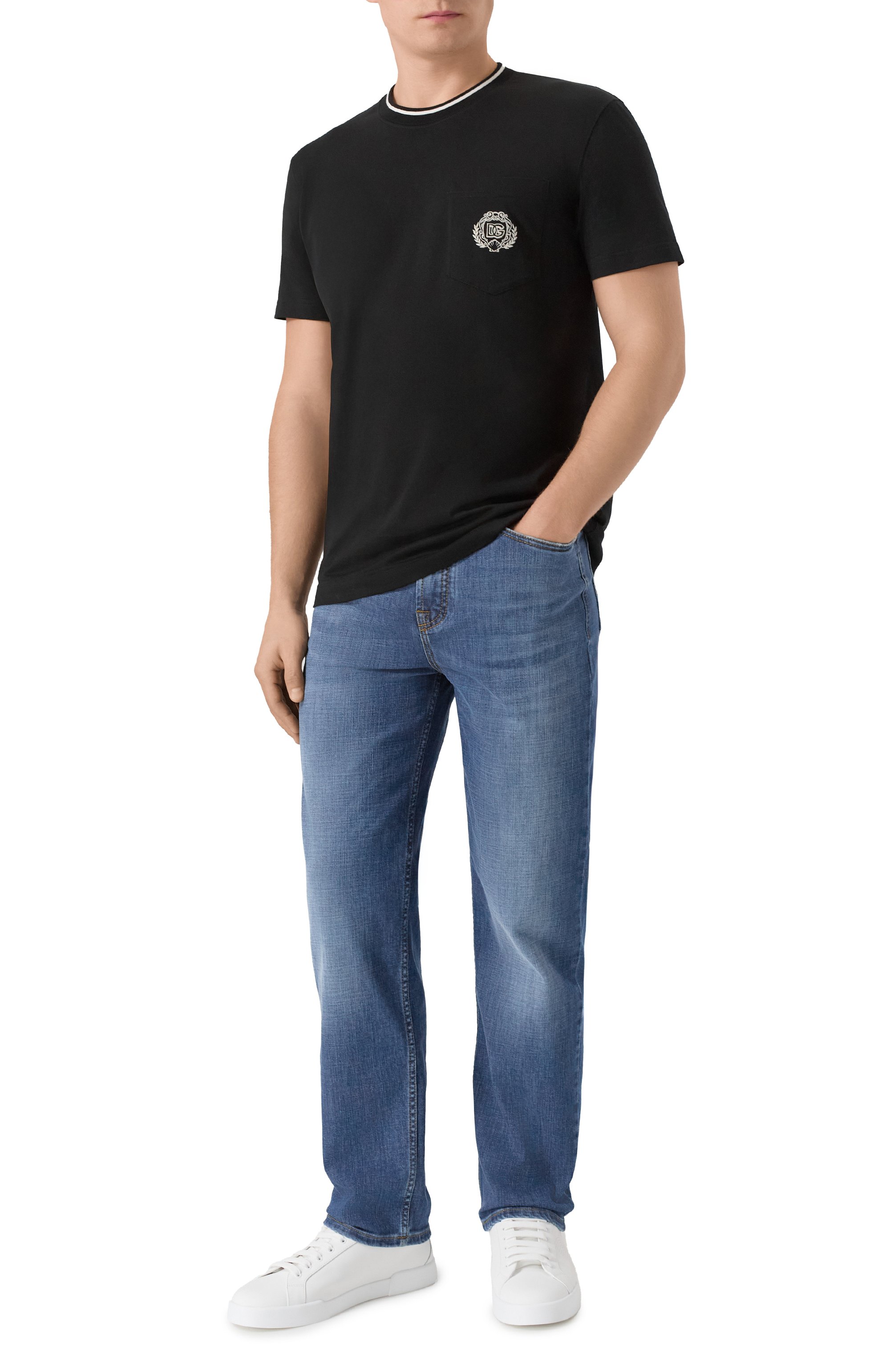 Хлопковая футболка DOLCE & GABBANA, арт. G8RA2Z/FU7EQ, фото 2