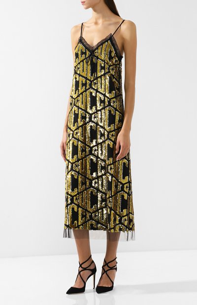 Платье-миди с пайетками на бретельках GUCCI, арт. 523643/ZLZ32, фото 3