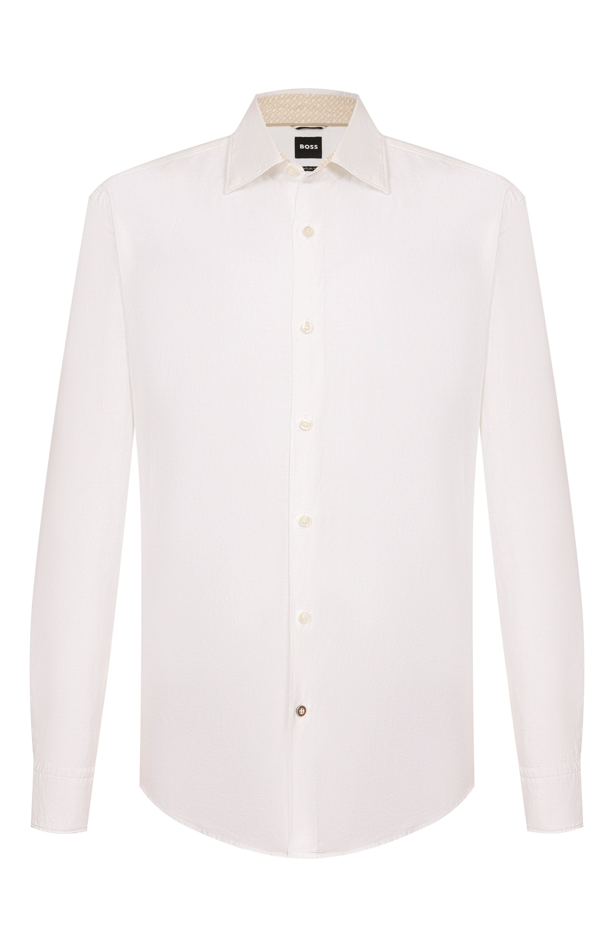 Рубашка изо льна и хлопка BOSS, арт. 50539531, фото 1