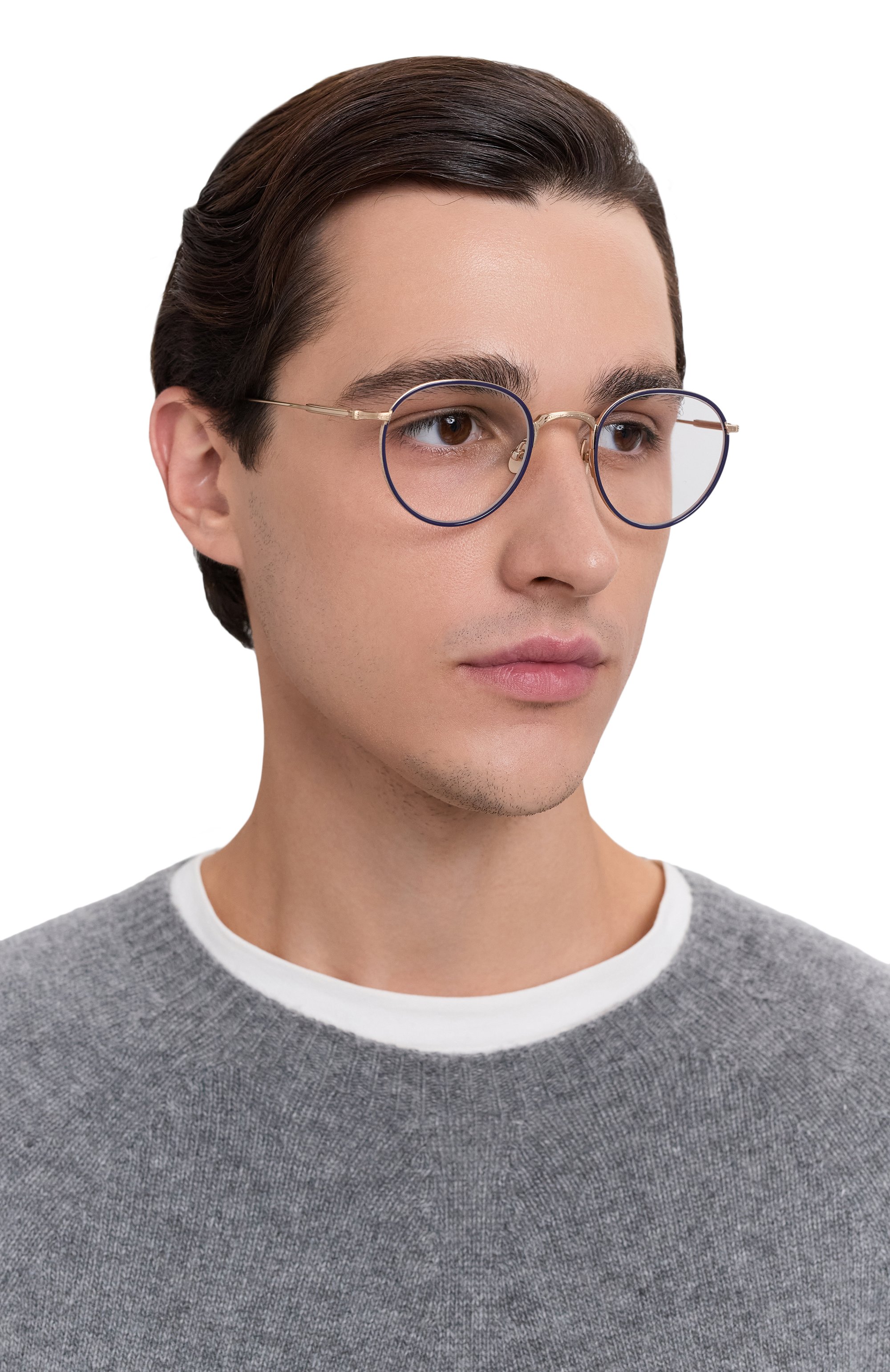 Оправа MATSUDA синего цвета по цене 58200 руб., арт. M3085-I BG-NVY, фото 2 Оправа MATSUDA, арт. M3085-I BG-NVY, фото 2