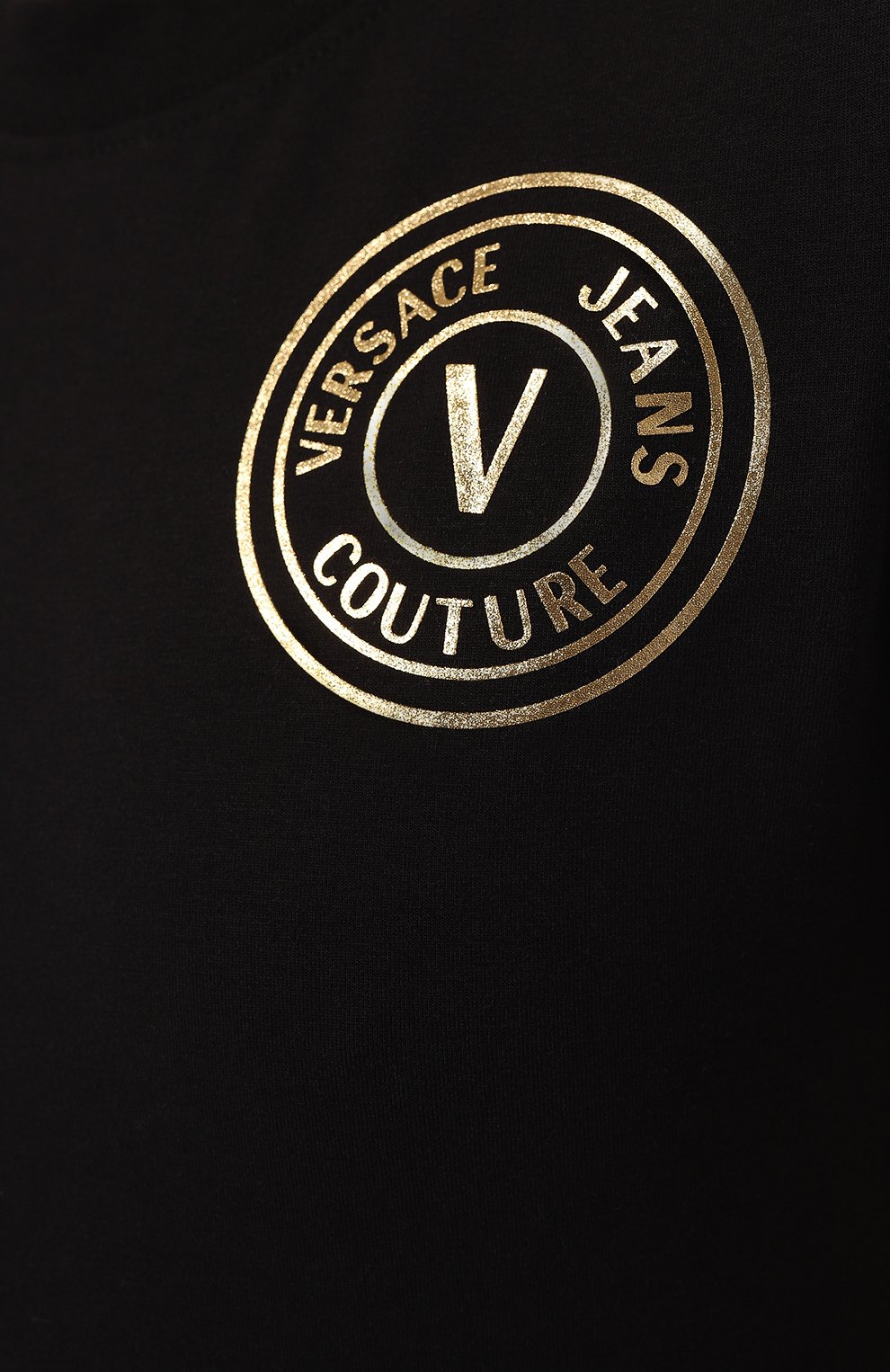 Хлопковая футболка VERSACE JEANS COUTURE, арт. 75HAHT06/CJ03T, фото 5