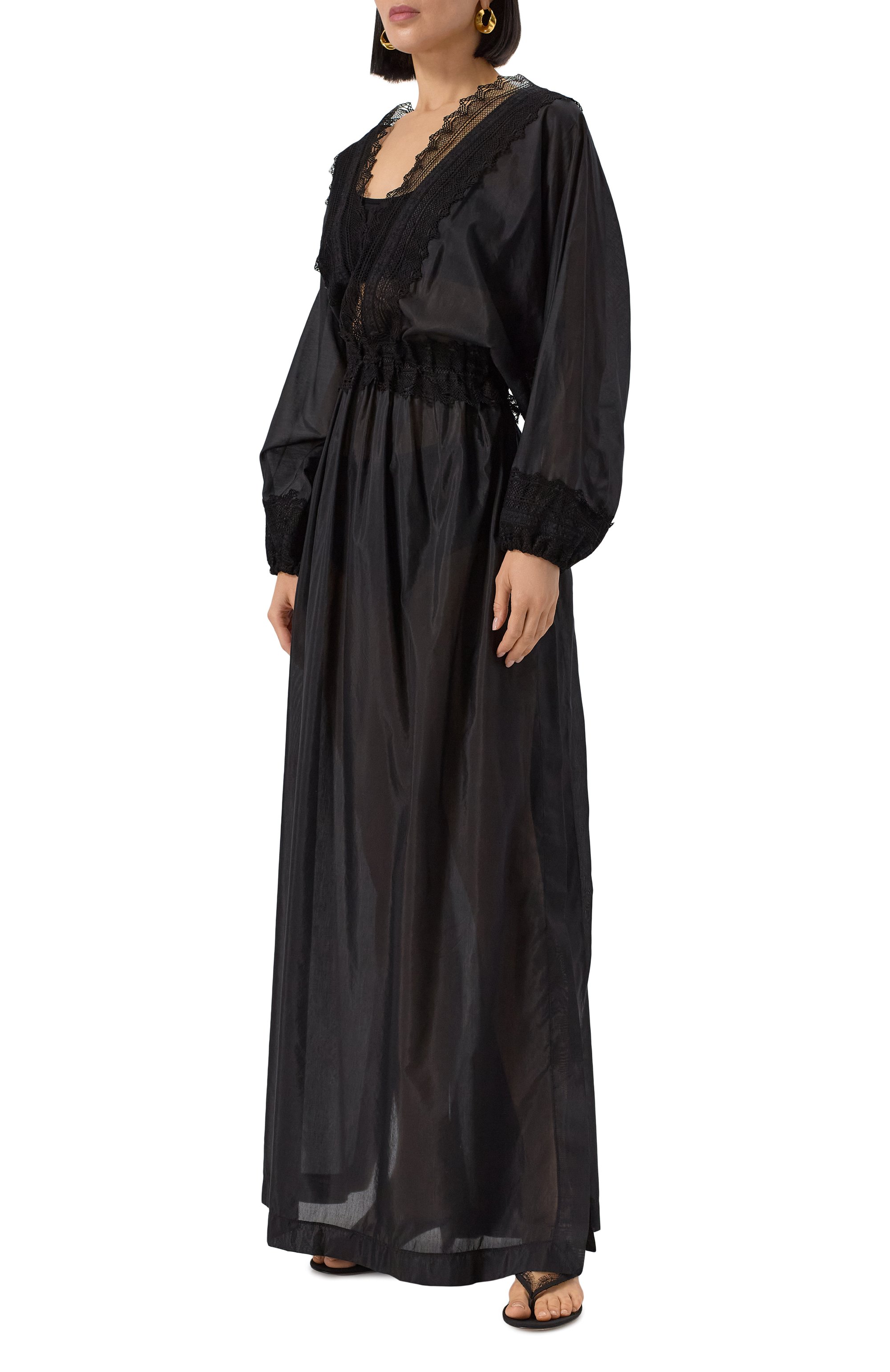 Платье из хлопка и шелка ERMANNO SCERVINO, арт. D464Q621RUQ, фото 3