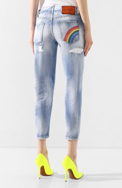 Джинсы DSQUARED2 синего цвета по цене 62300 руб., арт. S72LB0265/S30309, фото 4 Джинсы DSQUARED2, арт. S72LB0265/S30309, фото 4