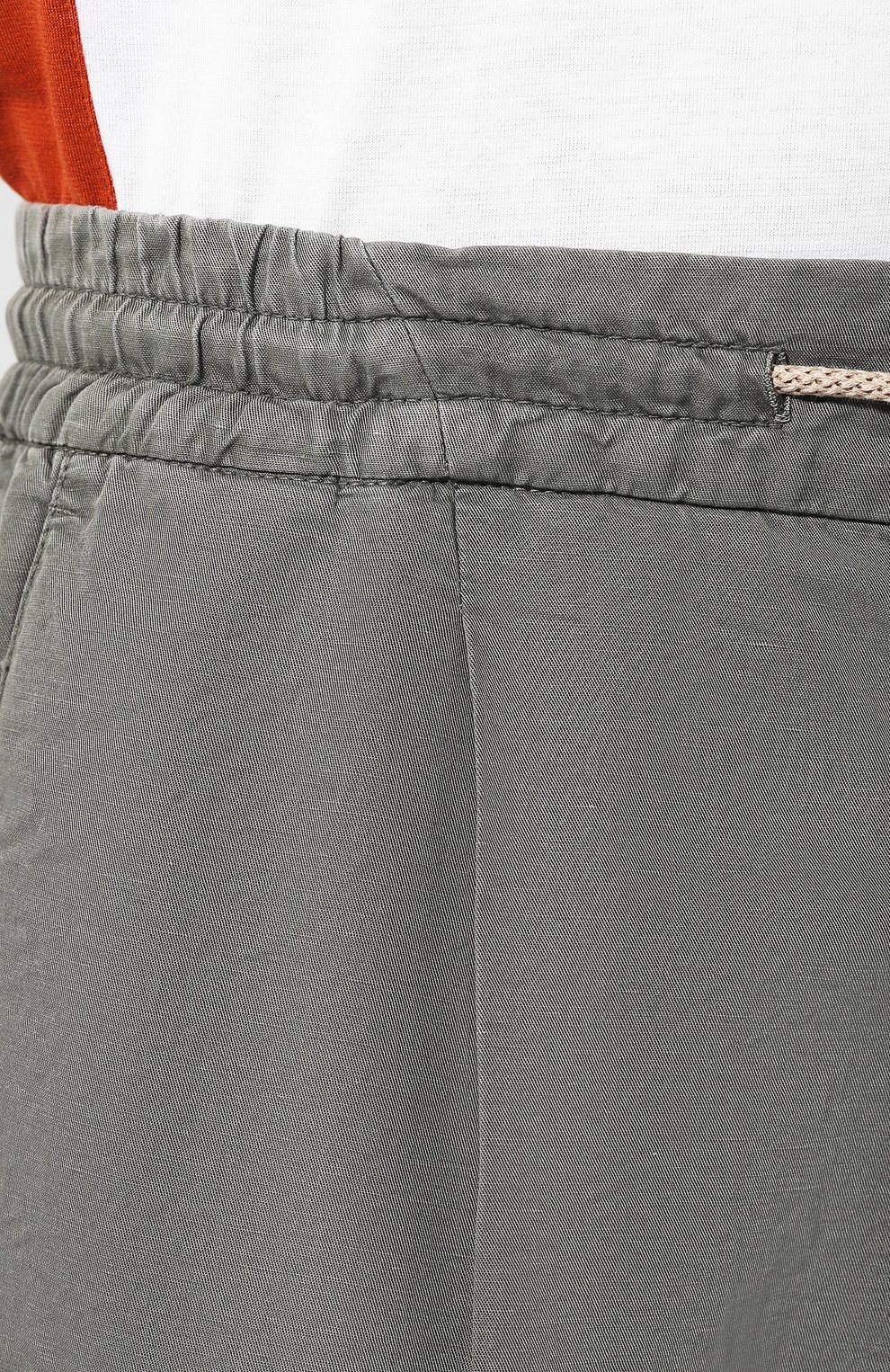 Брюки изо льна и хлопка BRUNELLO CUCINELLI, арт. M291LE1740, фото 5