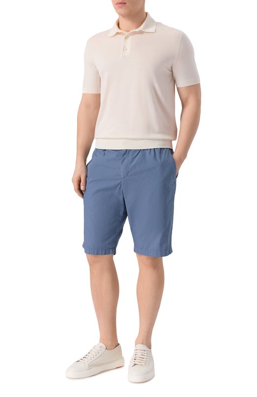 Хлопковые шорты Paul&Shark 25414026 Синий  25414026 Фото 2