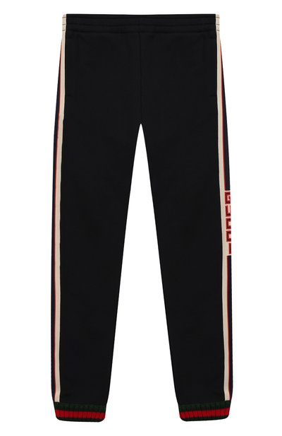 Хлопковые джоггеры с лампасами GUCCI, арт. 497950/X9L52, фото 1