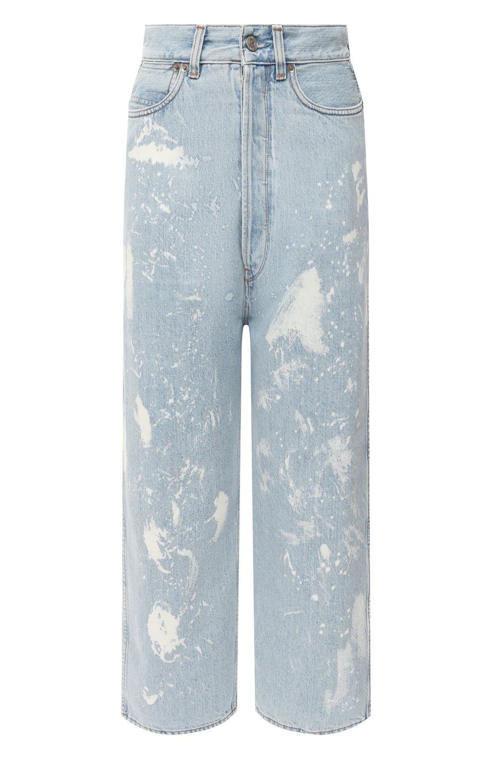 Джинсы GOLDEN GOOSE DELUXE BRAND голубого цвета по цене 33650 руб., арт. GWP00107.P000416, фото 1 Джинсы GOLDEN GOOSE DELUXE BRAND, арт. GWP00107.P000416, фото 1