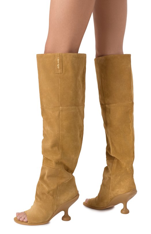 Замшевые ботфорты Kind Naked Wolfe KIND/C0W SUEDE Бежевый  KIND/C0W SUEDE Фото 3