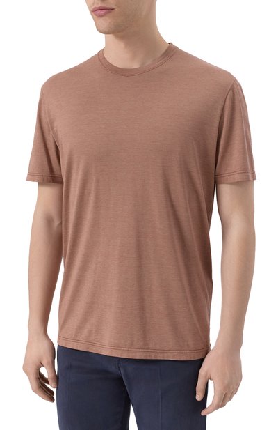 Футболка из шелка и хлопка KITON, арт. UMK063204, фото 3