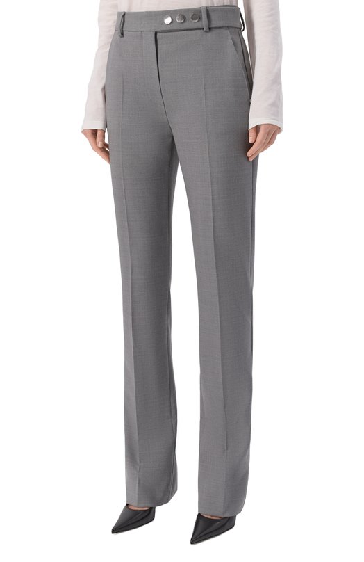 Шерстяные брюки Sportmax HARRY Серый  HARRY Фото 3