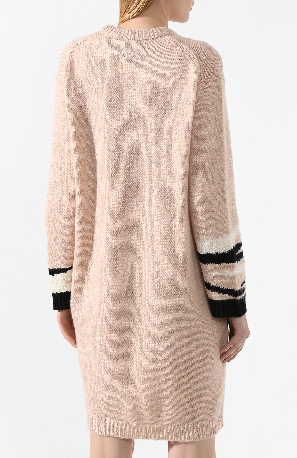 Платье KENZO бежевого цвета по цене 49500 руб., арт. F962R04113XA, фото 4 Платье KENZO, арт. F962R04113XA, фото 4