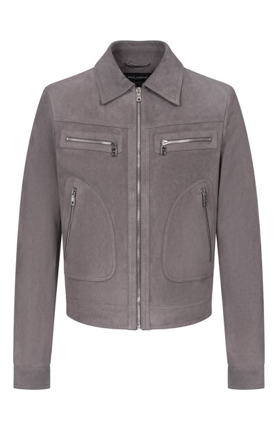 Мужская замшевая куртка DOLCE & GABBANA, арт. G9CFPL/HUL1Q