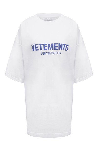Хлопковая футболка VETEMENTS, арт. UE64TR800W