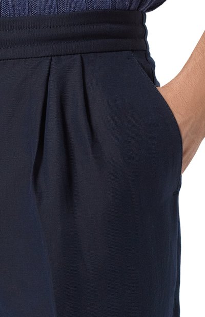 Брюки изо льна и хлопка BRUNELLO CUCINELLI, арт. MH255E1710, фото 5