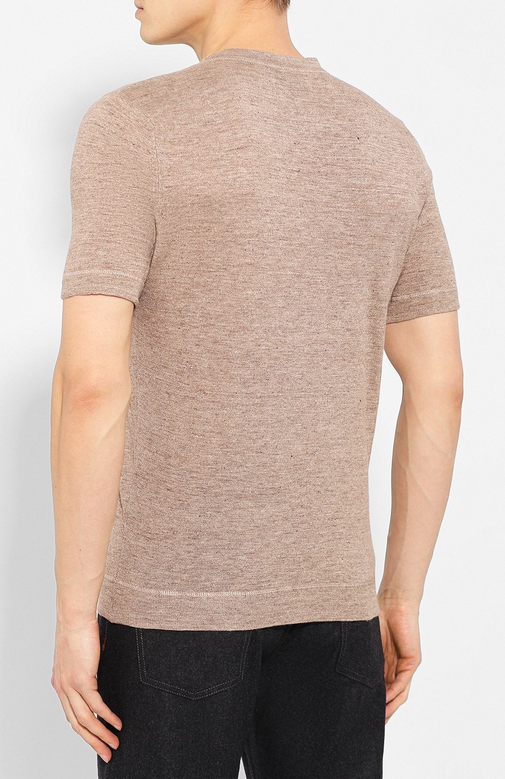 Футболка изо льна и хлопка BRUNELLO CUCINELLI, арт. M2L12620, фото 4