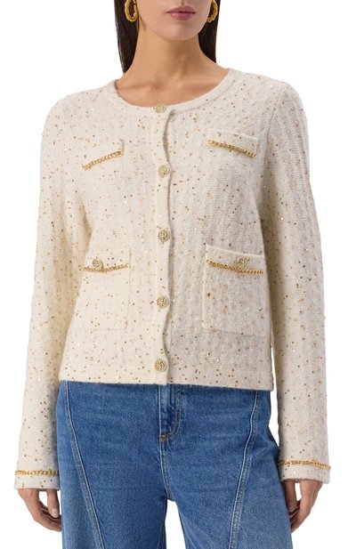 Кардиган с отделкой пайетками OLOLOL, арт. OLKNC024/101/BASE, фото 3