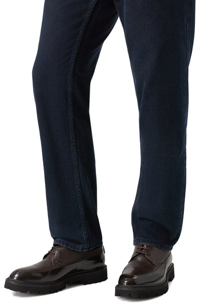 Кожаные дерби KITON, арт. USSA394N0131801, фо�то 3