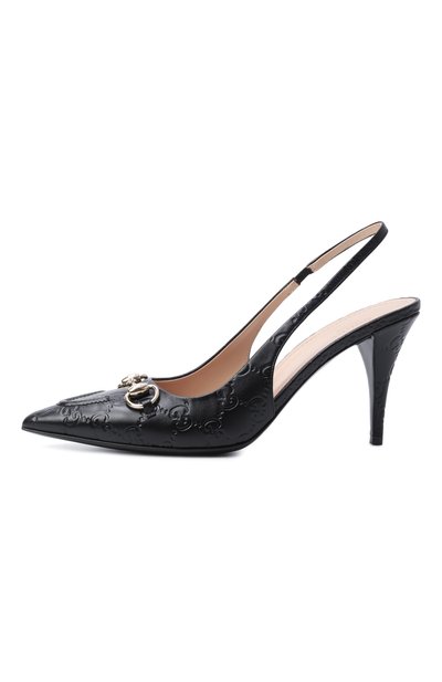 Кожаные туфли horsebit GUCCI, арт. 792065/AAEGJ, фото 4