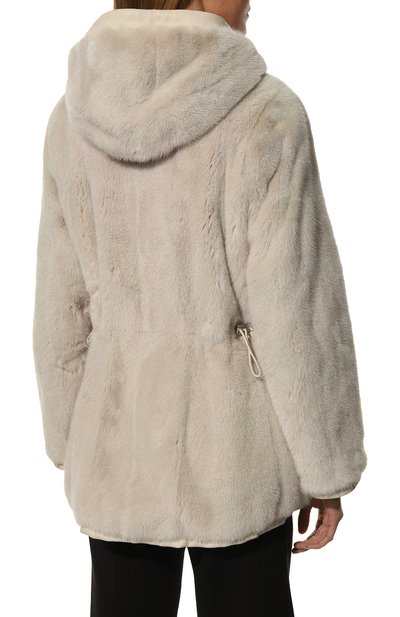 Двусторонняя шуба из меха норки LORO PIANA, арт. FAF3994, фото 4