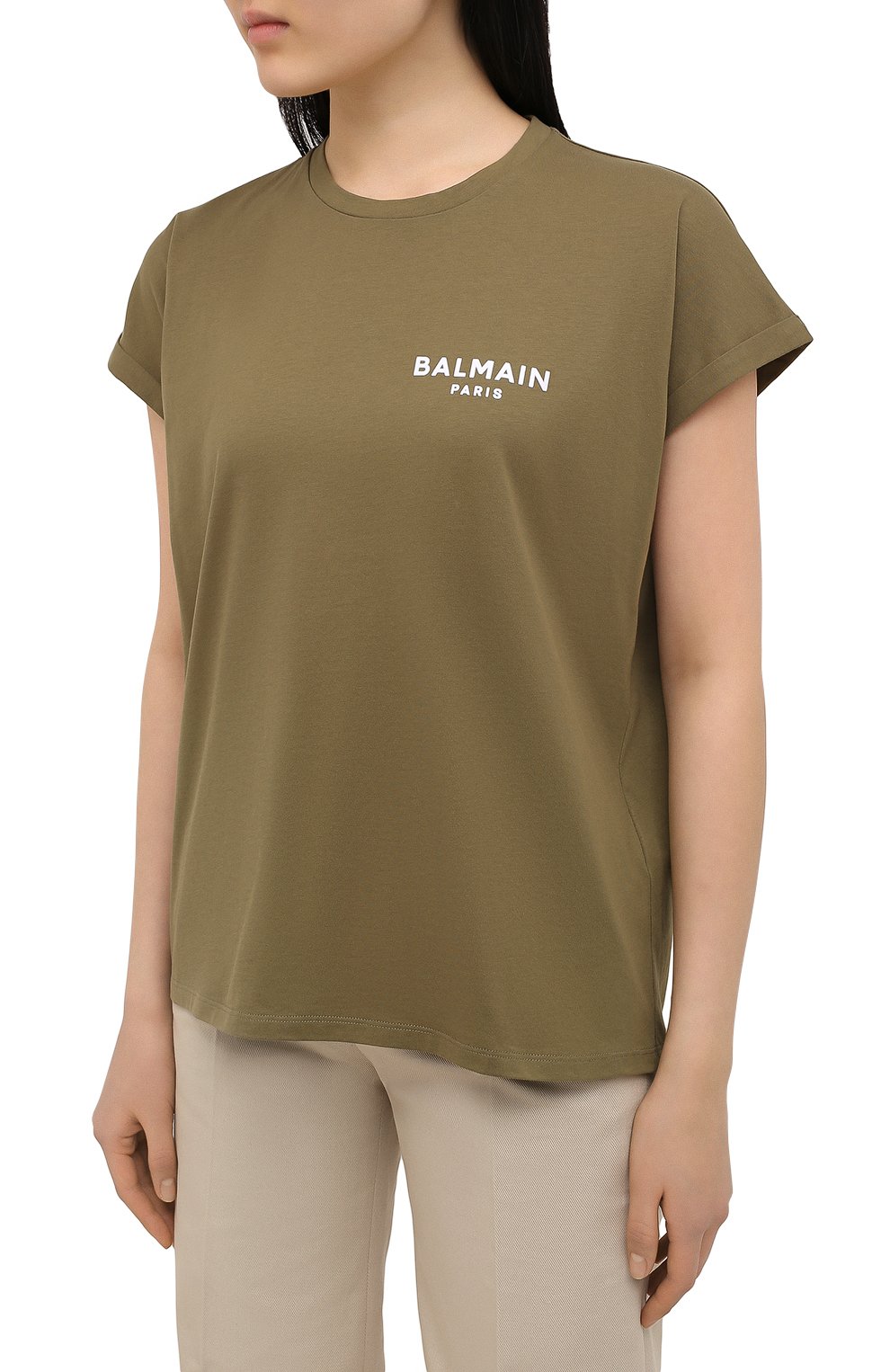 Хлопковая футболка BALMAIN, арт. ZF41351/B025, фото 3