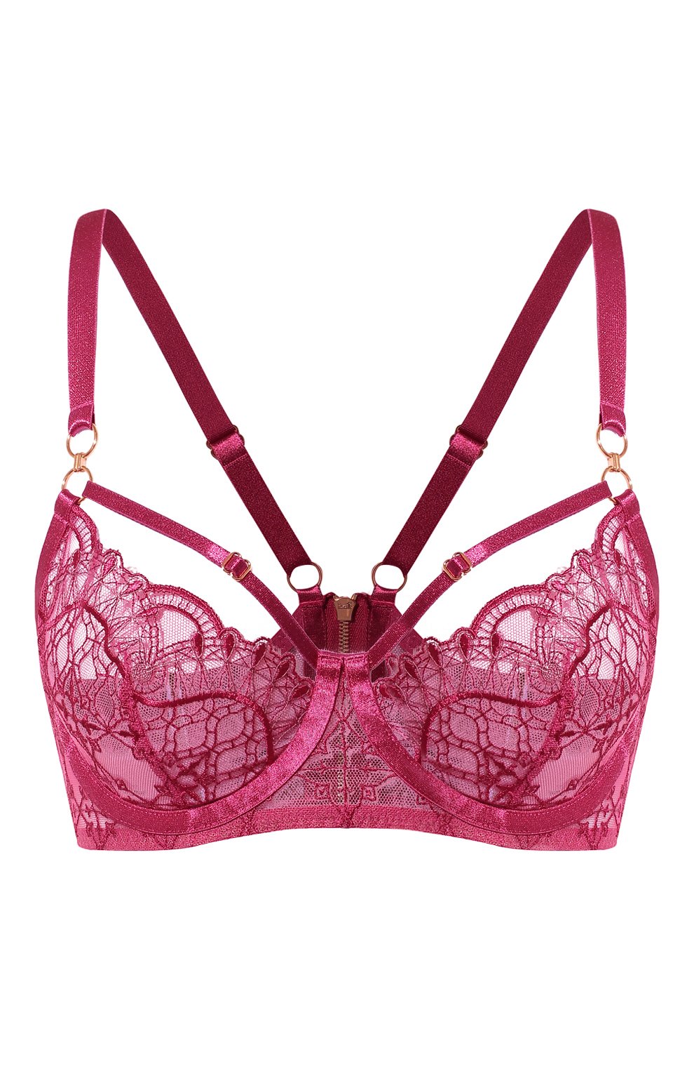 Бюстгальтер-балконет BORDELLE малинового цвета по цене 52750 руб., арт. MARI BALC0NETTE WIRE BRA, фото 1 Бюстгальтер-балконет BORDELLE, арт. MARI BALC0NETTE WIRE BRA, фото 1