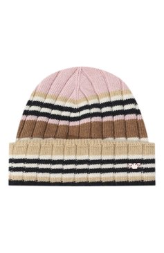Детский комплект из шарфа и шапки EMPORIO ARMANI бежевого цвета, арт. 397515/3F751 | Фото 2 (Материал сплава: Проставлено; Материал: Текстиль, Синтетический материал, Вискоза, Шерсть; Нос: Не проставлено)