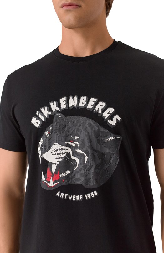 Хлопковая футболка Dirk Bikkembergs BMT1210 Чёрный  BMT1210 Фото 5