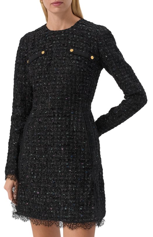Твидовое платье Giambattista Valli 25FWPVCA5048/24LIN Чёрный  25FWPVCA5048/24LIN Фото 3