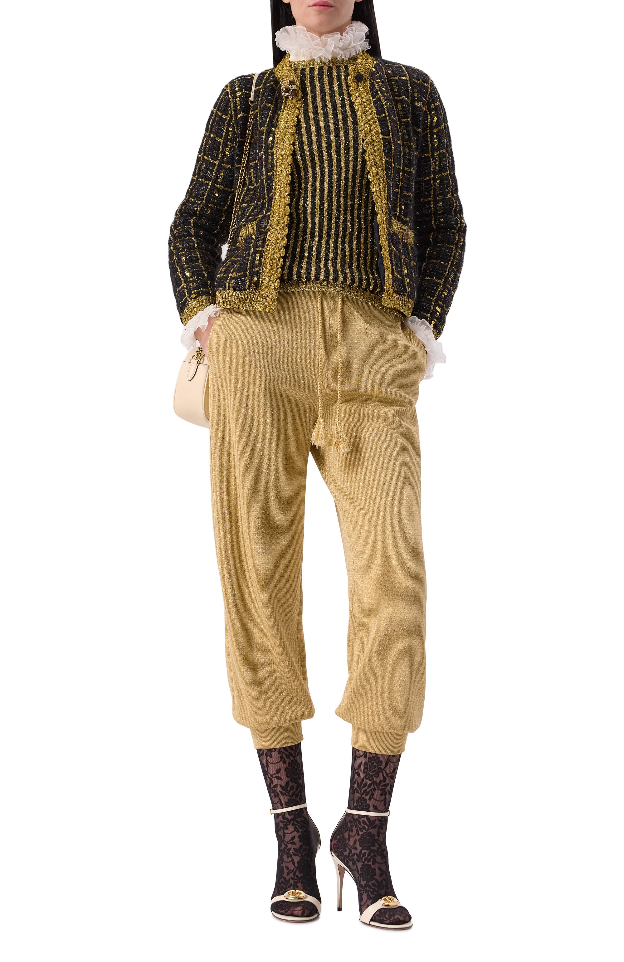 Пуловер VALENTINO разноцветного цвета по цене 247000 руб., арт. 6B3KC63F94J, фото 2 Пуловер VALENTINO, арт. 6B3KC63F94J, фото 2