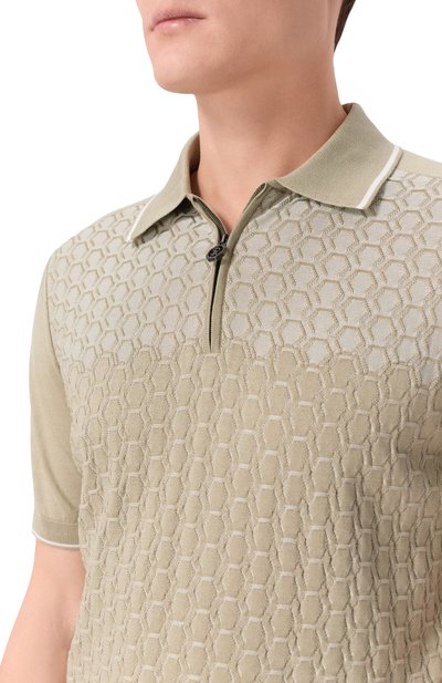 Поло из шелка и хлопка STEFANO RICCI, арт. K818109P31/F26175, фото 5