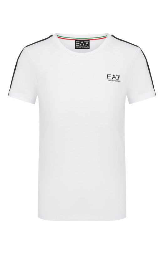 Хлопковая футболка EA7 7W001220/AF12503 Белый 7W001220/AF12503