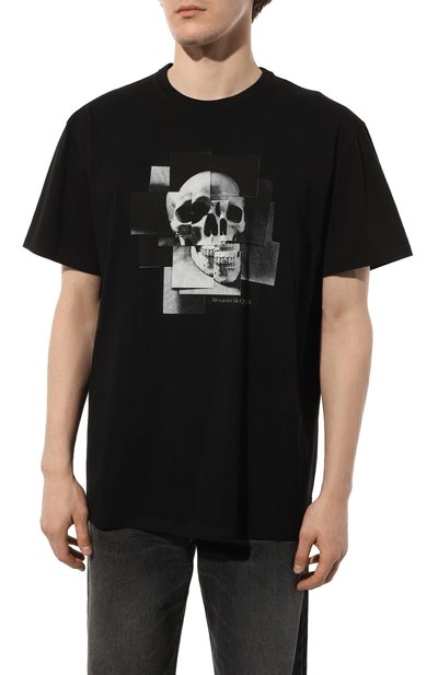 Хлопковая футболка ALEXANDER MCQUEEN, арт. 704988QTZ09, фото 3