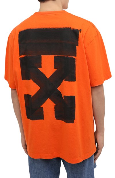 Хлопковая футболка OFF-WHITE, арт. 0MAA038F21JER008, фото 4