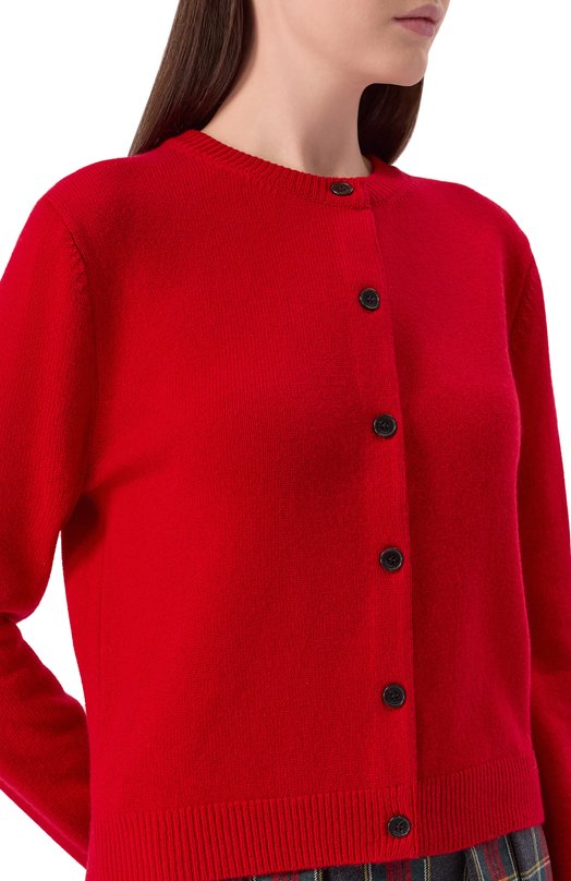 Кардиган из шерсти и кашемира Juun.J JW5X5AW03 Красный  JW5X5AW03 Фото 5