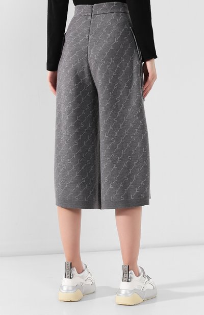 Шерстяные кюлоты STELLA MCCARTNEY серого цвета по цене 69100 руб., арт. 574747/S2093, фото 4 Шерстяные кюлоты STELLA MCCARTNEY, арт. 574747/S2093, фото 4