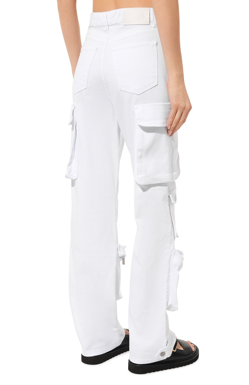 Джинсы ALINE белого цвета по цене 25000 руб., арт. AL111101, фото 4 Джинсы ALINE, арт. AL111101, фото 4