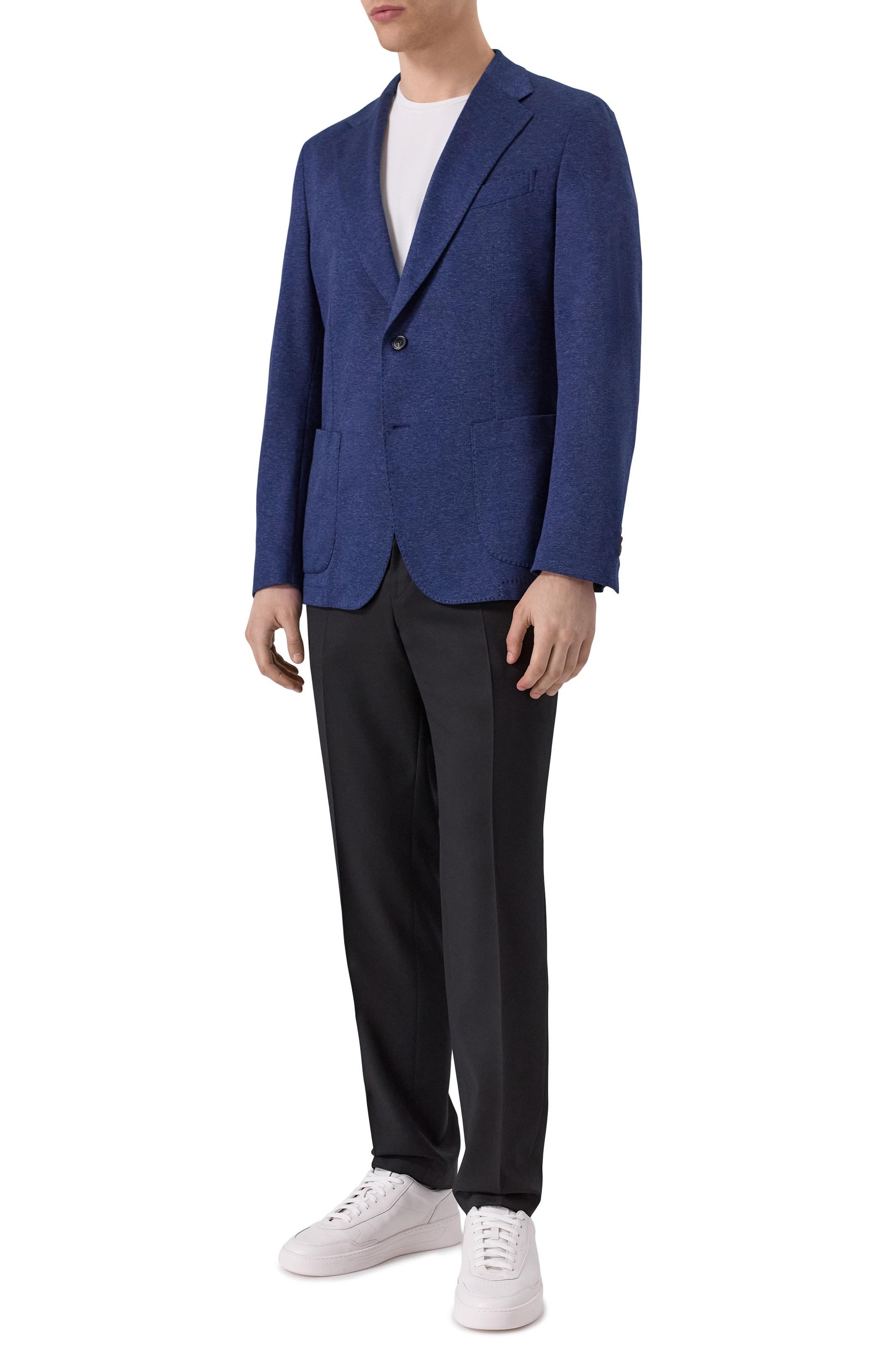 Хлопковый пиджак WINDSOR темно-синего цвета по цене 87550 руб., арт. 13 GI0RN0-J 10013090/30045423/58, фото 2 Хлопковый пиджак WINDSOR, арт. 13 GI0RN0-J 10013090/30045423/58, фото 2