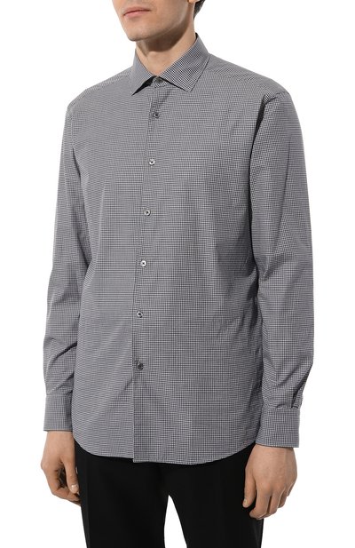 Хлопковая рубашка ZEGNA, арт. UCX02A6/SRF5, фото 3