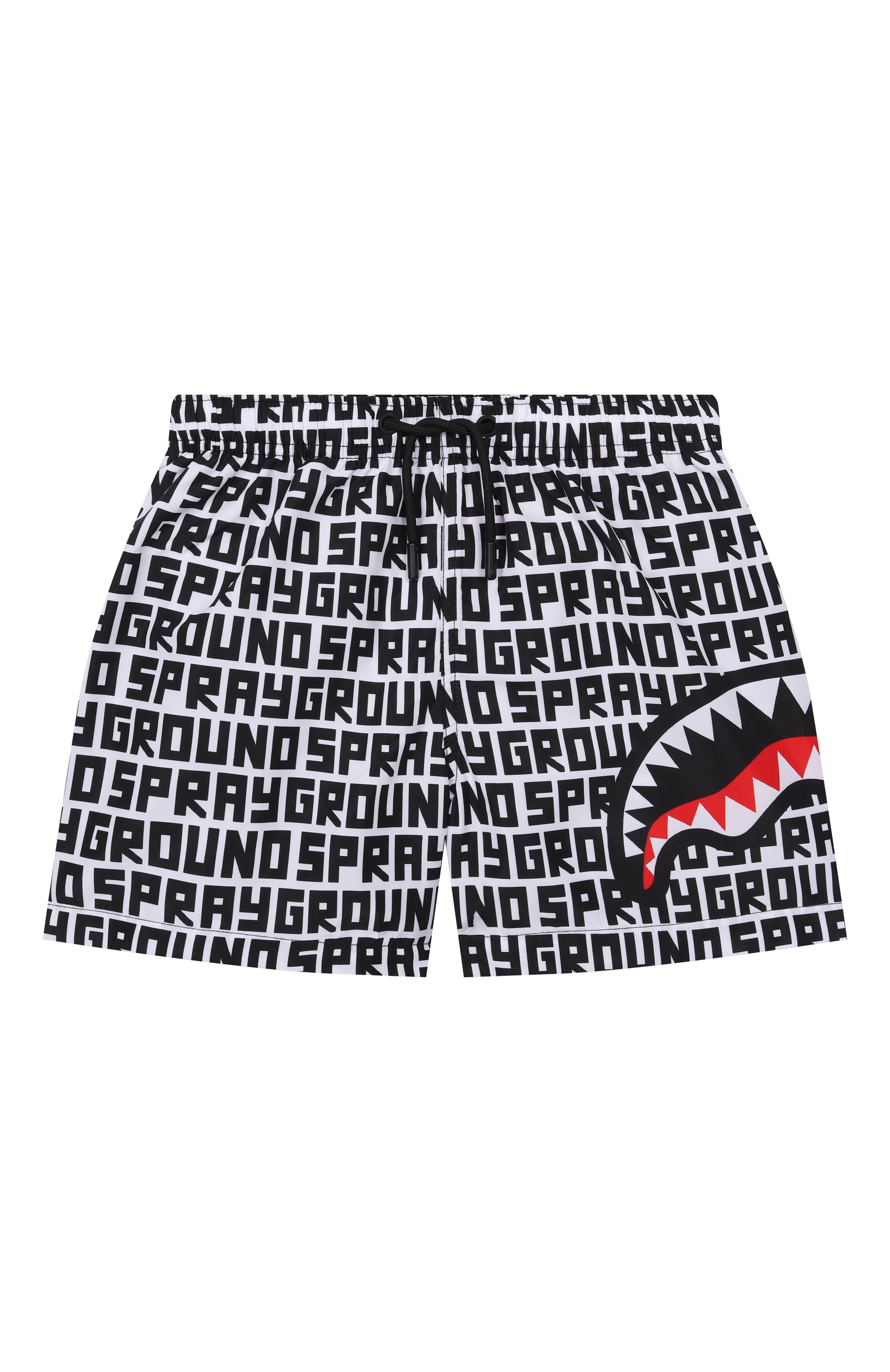 Плавки-шорты SPRAYGROUND, арт. SPY1468WHT/SHARK CENTRAL INFINITY SWIM TRUNKS, фото 1