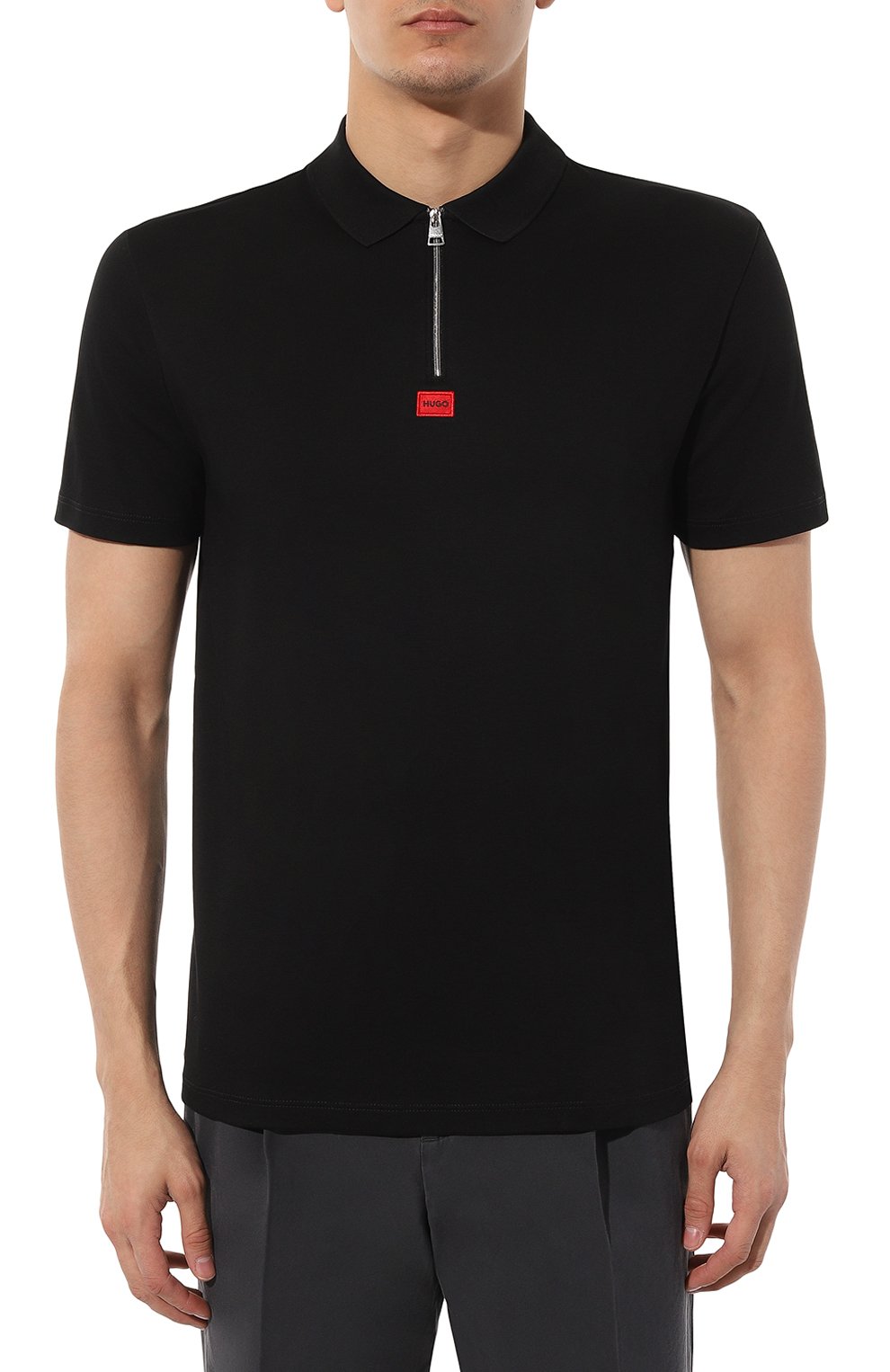 Хлопковое поло HUGO, арт. 50509866, фото 3