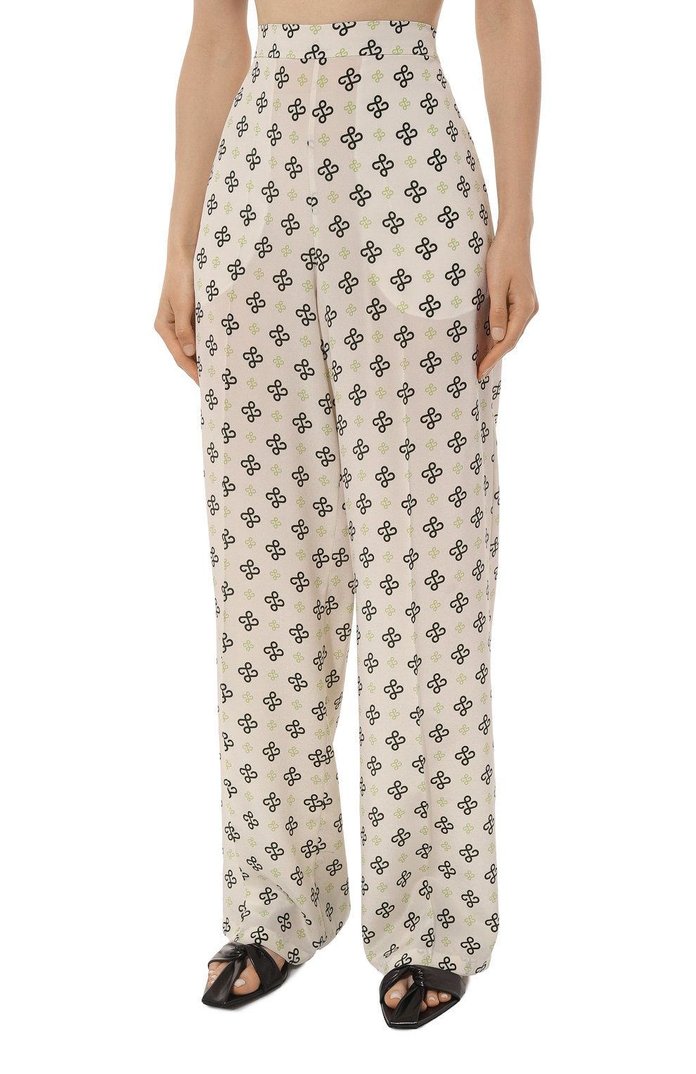 Шелковые брюки AND THE BRAND, арт. P004-7003-15Z-S23, фото 3