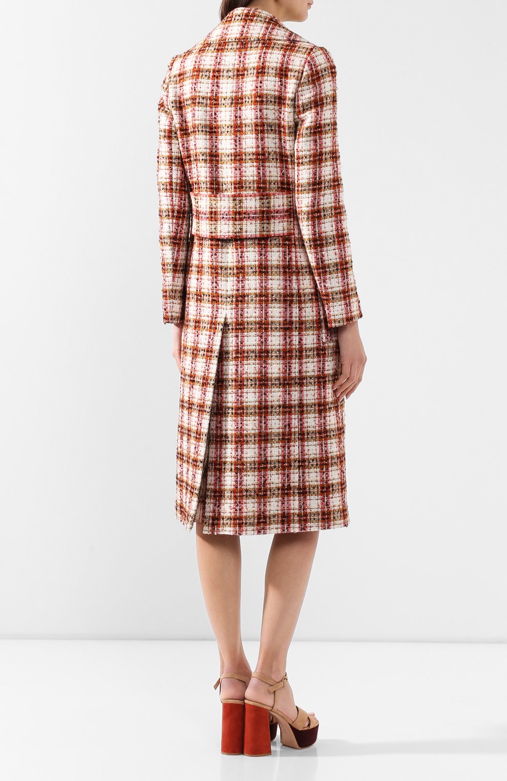 Пальто из смеси шерсти и хлопка VICTORIA BECKHAM, арт. 1120WCT000643A, фото 4