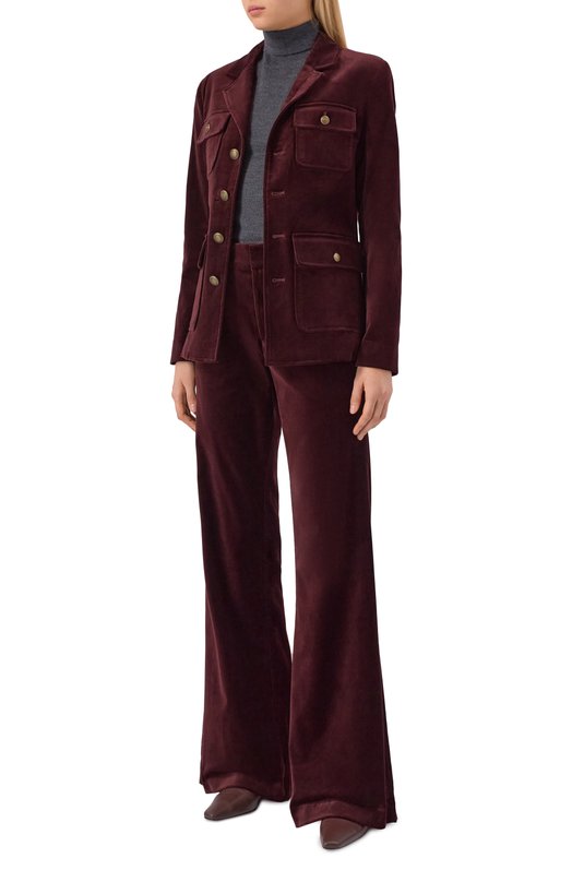 Бархатный жакет Paige 1I68Q08-3627 Бордовый  1I68Q08-3627 Фото 2