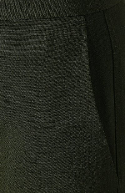 Однотонные расклешенные брюки из смеси вискозы и шелка CELINE, арт. 21T816928, фото 5