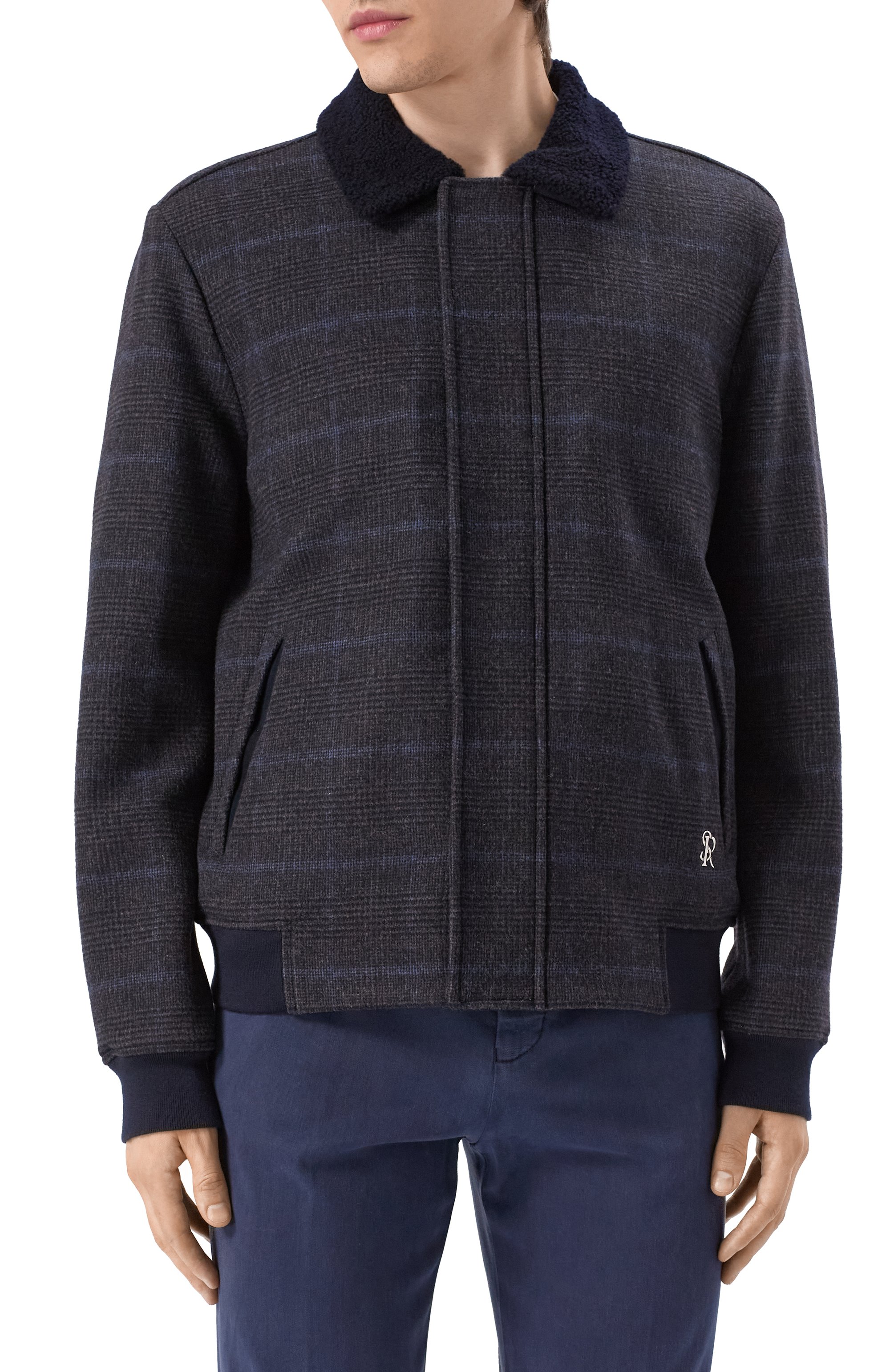 Шерстяной бомбер с подкладкой из овчины STEFANO RICCI, арт. M7J0300020/HC548P, фото 3