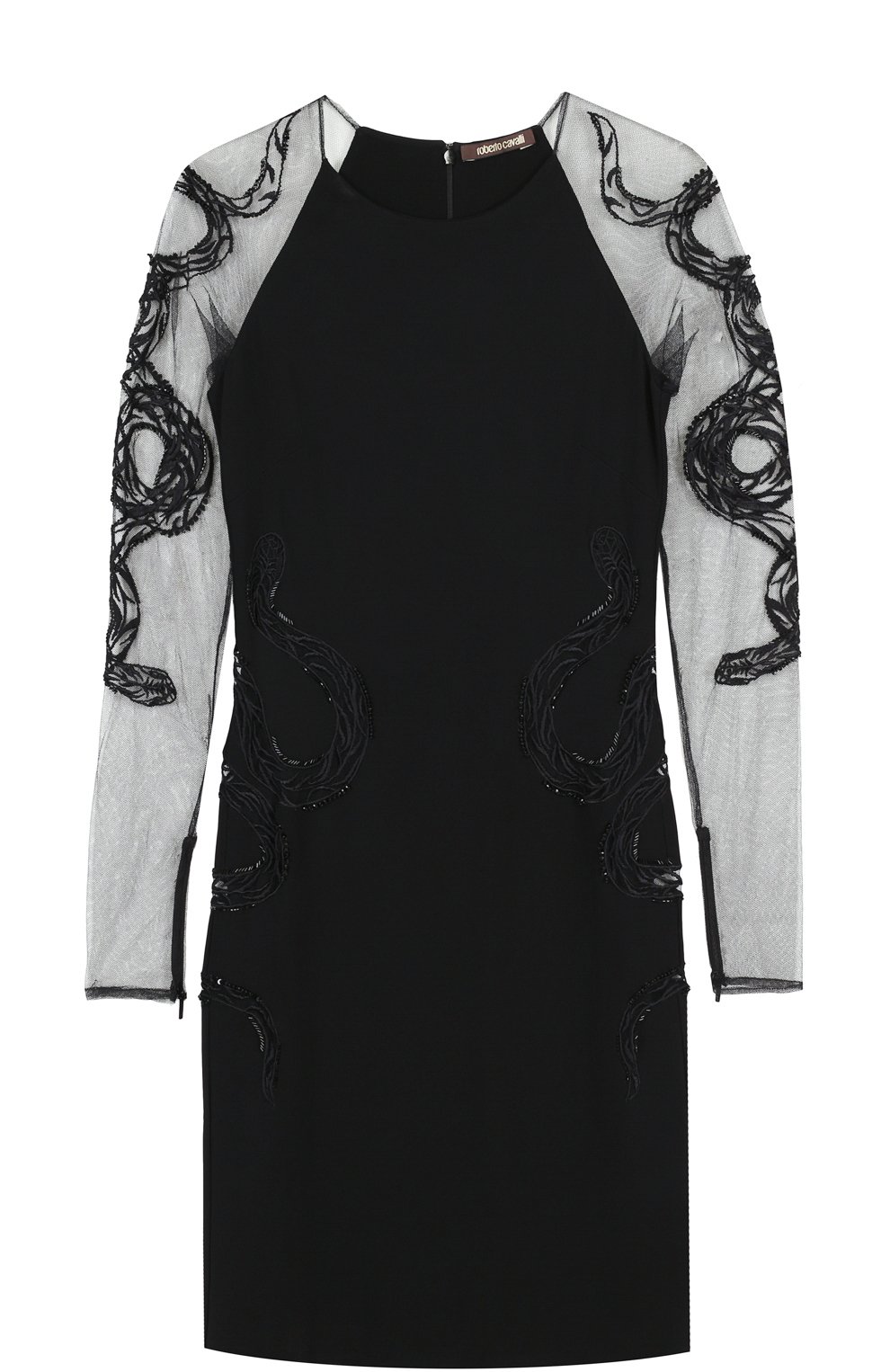 Платье-футляр с прозрачными рукавами ROBERTO CAVALLI, арт. FQR180/JJ023, фото 1