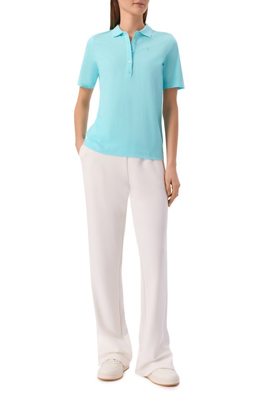 Хлопковое поло Bogner 56333712 Голубой  56333712 Фото 2