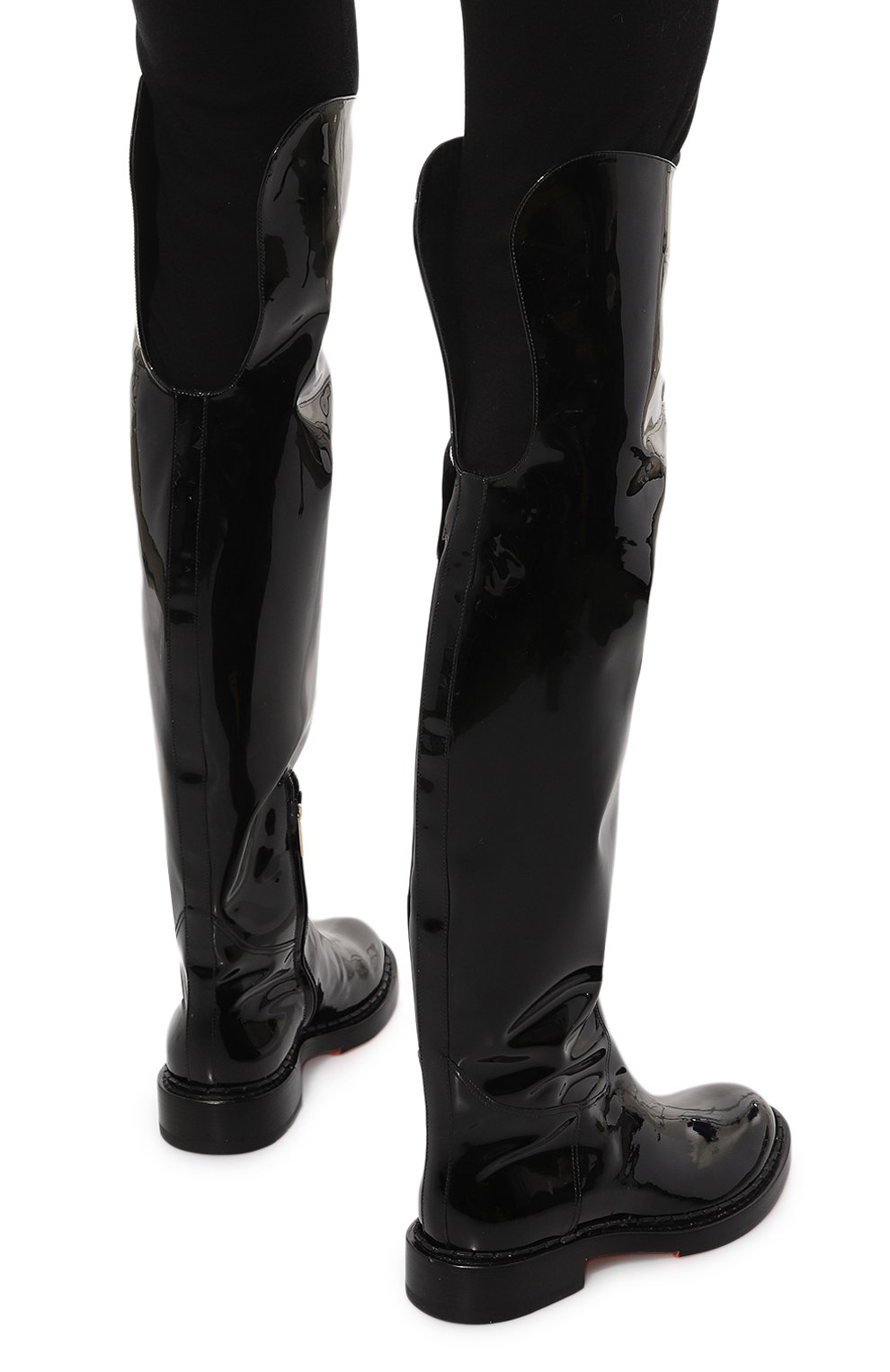 Кожаные ботфорты SANTONI, арт. WSAL70563BJ2TSQ9, фото 3