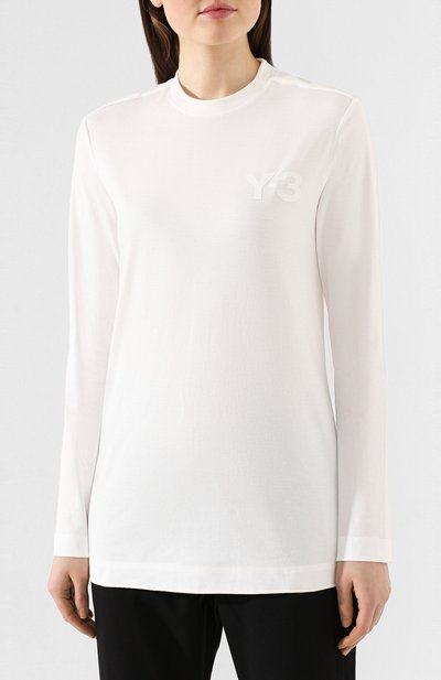 Хлопковый лонгслив Y-3, арт. FN3463/W, фото 3