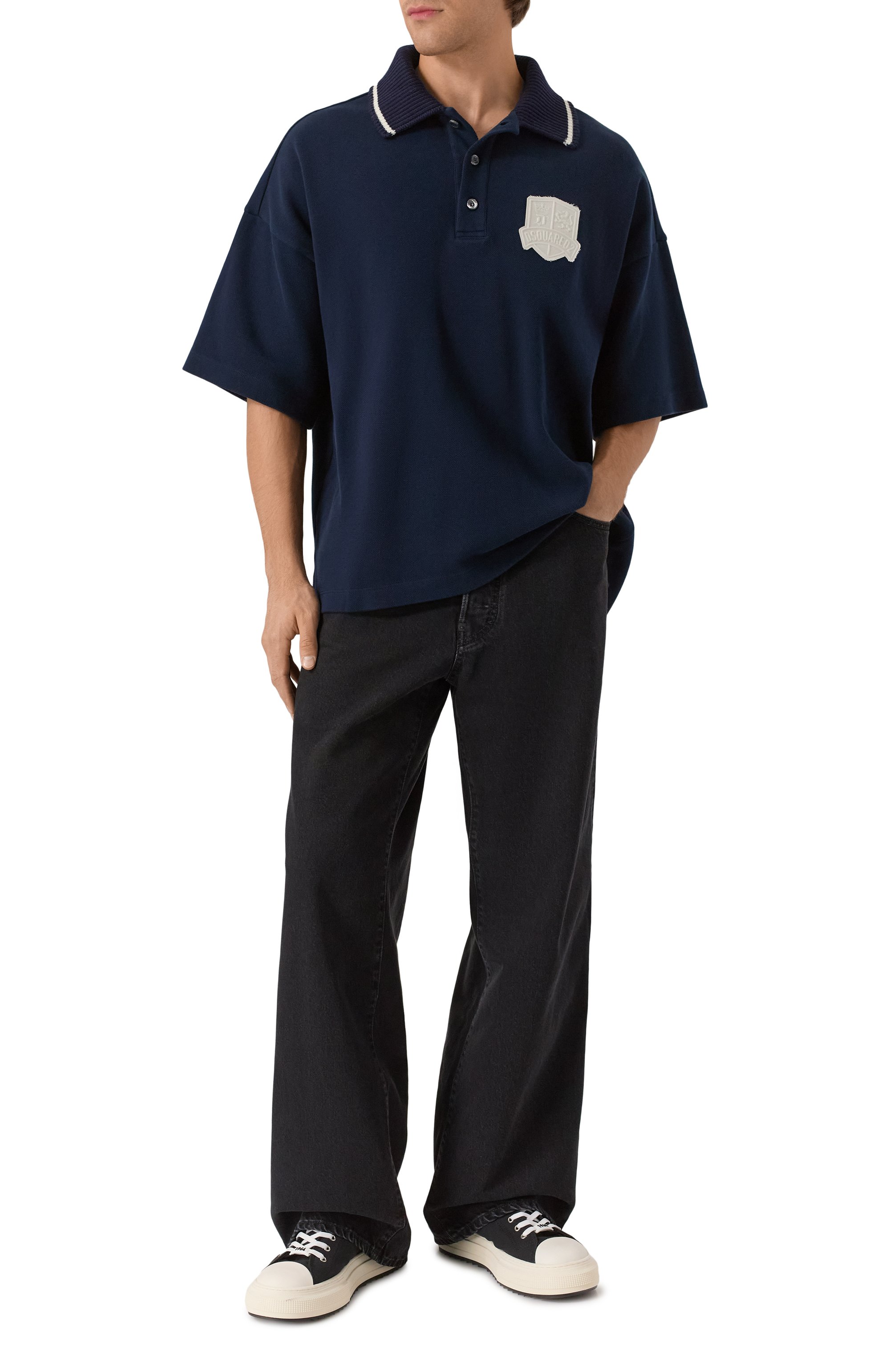 Хлопковое поло DSQUARED2, арт. S74GL0088/D20071, фото 2